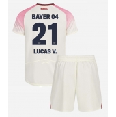Billige Bayer Leverkusen Lucas Vazquez #21 Udebanetrøje Børn 2025-26 Kort ærmer (+ bukser)