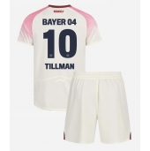 Billige Bayer Leverkusen Malik Tillman #10 Udebanetrøje Børn 2025-26 Kort ærmer (+ bukser)