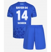 Billige Bayer Leverkusen Patrik Schick #14 Tredje trøje Børn 2025-26 Kort ærmer (+ bukser)