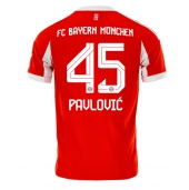 Billige Bayern Munich Aleksandar Pavlovic #45 Hjemmebanetrøje 2025-26 Kort ærmer