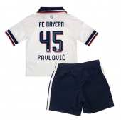 Billige Bayern Munich Aleksandar Pavlovic #45 Udebanetrøje Børn 2026-27 Kort ærmer (+ bukser)
