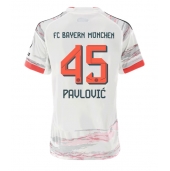 Billige Bayern Munich Aleksandar Pavlovic #45 Udebanetrøje Dame 2025-26 Kort ærmer
