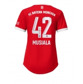 Billige Bayern Munich Jamal Musiala #42 Hjemmebanetrøje Dame 2022-23 Kort ærmer