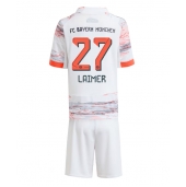 Billige Bayern Munich Konrad Laimer #27 Udebanetrøje Børn 2025-26 Kort ærmer (+ bukser)