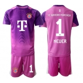 Billige Bayern Munich Manuel Neuer #1 Målmand Tredje trøje Børn 2025-26 Kort ærmer (+ bukser)