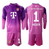 Billige Bayern Munich Manuel Neuer #1 Målmand Tredje trøje Børn 2025-26 Lange ærmer (+ bukser)