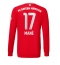 Billige Bayern Munich Sadio Mane #17 Hjemmebanetrøje 2022-23 Lange ærmer