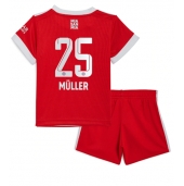 Billige Bayern Munich Thomas Muller #25 Hjemmebanetrøje Børn 2022-23 Kort ærmer (+ bukser)