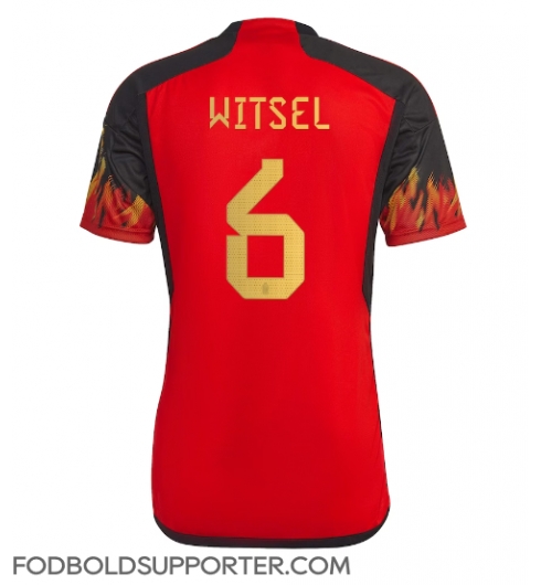 Billige Belgien Axel Witsel #6 Hjemmebanetrøje VM 2022 Kort ærmer