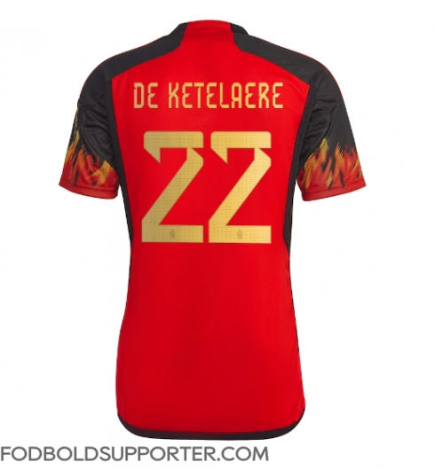 Billige Belgien Charles De Ketelaere #22 Hjemmebanetrøje VM 2022 Kort ærmer