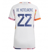 Billige Belgien Charles De Ketelaere #22 Udebanetrøje Dame VM 2022 Kort ærmer