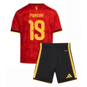 Billige Belgien Diego Moreira #19 Hjemmebanetrøje Børn VM 2026 Kort ærmer (+ bukser)