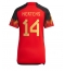 Billige Belgien Dries Mertens #14 Hjemmebanetrøje Dame VM 2022 Kort ærmer