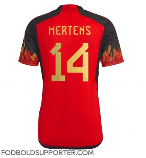 Billige Belgien Dries Mertens #14 Hjemmebanetrøje VM 2022 Kort ærmer