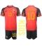 Billige Belgien Eden Hazard #10 Hjemmebanetrøje Børn VM 2022 Kort ærmer (+ bukser)
