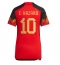 Billige Belgien Eden Hazard #10 Hjemmebanetrøje Dame VM 2022 Kort ærmer