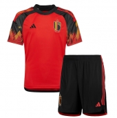 Billige Belgien Hjemmebanetrøje Børn VM 2022 Kort ærmer (+ bukser)