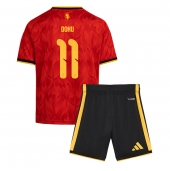 Billige Belgien Jeremy Doku #11 Hjemmebanetrøje Børn VM 2026 Kort ærmer (+ bukser)