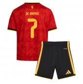 Billige Belgien Kevin De Bruyne #7 Hjemmebanetrøje Børn VM 2026 Kort ærmer (+ bukser)