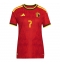 Billige Belgien Kevin De Bruyne #7 Hjemmebanetrøje Dame VM 2026 Kort ærmer