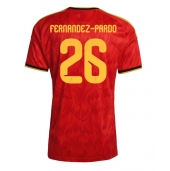 Billige Belgien Matias Fernandez-Pardo #26 Hjemmebanetrøje VM 2026 Kort ærmer