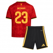 Billige Belgien Michy Batshuayi #23 Hjemmebanetrøje Børn VM 2026 Kort ærmer (+ bukser)