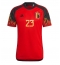 Billige Belgien Michy Batshuayi #23 Hjemmebanetrøje VM 2022 Kort ærmer