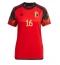 Billige Belgien Thorgan Hazard #16 Hjemmebanetrøje Dame VM 2022 Kort ærmer