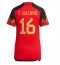 Billige Belgien Thorgan Hazard #16 Hjemmebanetrøje Dame VM 2022 Kort ærmer