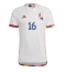 Billige Belgien Thorgan Hazard #16 Udebanetrøje VM 2022 Kort ærmer