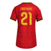 Billige Belgien Timothy Castagne #21 Hjemmebanetrøje Dame VM 2026 Kort ærmer