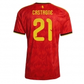 Billige Belgien Timothy Castagne #21 Hjemmebanetrøje VM 2026 Kort ærmer