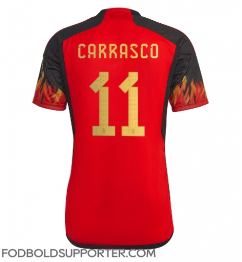 Billige Belgien Yannick Carrasco #11 Hjemmebanetrøje VM 2022 Kort ærmer