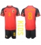 Billige Belgien Youri Tielemans #8 Hjemmebanetrøje Børn VM 2022 Kort ærmer (+ bukser)