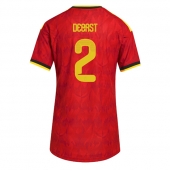 Billige Belgien Zeno Debast #2 Hjemmebanetrøje Dame VM 2026 Kort ærmer