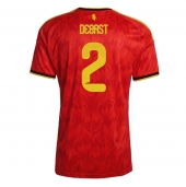 Billige Belgien Zeno Debast #2 Hjemmebanetrøje VM 2026 Kort ærmer