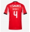 Billige Benfica Antonio Silva #4 Hjemmebanetrøje 2025-26 Kort ærmer