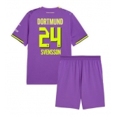Billige Borussia Dortmund Daniel Svensson #24 Tredje trøje Børn 2026-27 Kort ærmer (+ bukser)