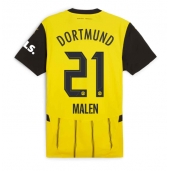 Billige Borussia Dortmund Donyell Malen #21 Hjemmebanetrøje 2024-25 Kort ærmer