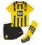Billige Borussia Dortmund Donyell Malen #21 Hjemmebanetrøje Børn 2022-23 Kort ærmer (+ bukser)