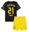 Billige Borussia Dortmund Donyell Malen #21 Udebanetrøje Børn 2024-25 Kort ærmer (+ bukser)