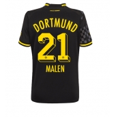 Billige Borussia Dortmund Donyell Malen #21 Udebanetrøje Dame 2022-23 Kort ærmer