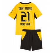 Billige Borussia Dortmund Fabio Silva #21 Hjemmebanetrøje Børn 2026-27 Kort ærmer (+ bukser)