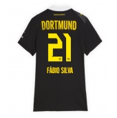 Billige Borussia Dortmund Fabio Silva #21 Udebanetrøje Dame 2026-27 Kort ærmer