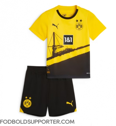 Billige Borussia Dortmund Hjemmebanetrøje Børn 2023-24 Kort ærmer (+ bukser)