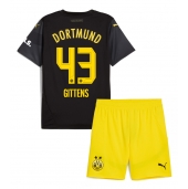 Billige Borussia Dortmund Jamie Bynoe-Gittens #43 Udebanetrøje Børn 2024-25 Kort ærmer (+ bukser)
