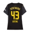 Billige Borussia Dortmund Jamie Bynoe-Gittens #43 Udebanetrøje Dame 2024-25 Kort ærmer