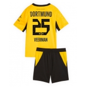 Billige Borussia Dortmund Joey Veerman #25 Hjemmebanetrøje Børn 2026-27 Kort ærmer (+ bukser)