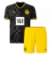 Billige Borussia Dortmund Jude Bellingham #22 Udebanetrøje Børn 2022-23 Kort ærmer (+ bukser)