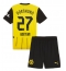 Billige Borussia Dortmund Karim Adeyemi #27 Hjemmebanetrøje Børn 2024-25 Kort ærmer (+ bukser)